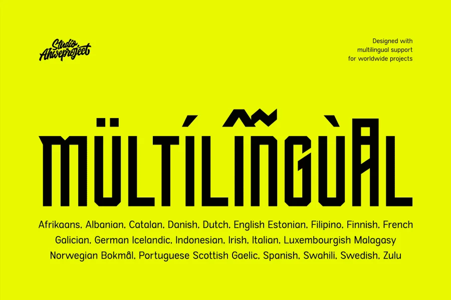 Thorade Demo Font preview 6