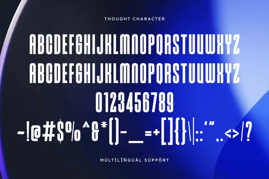 Thought Font preview 2