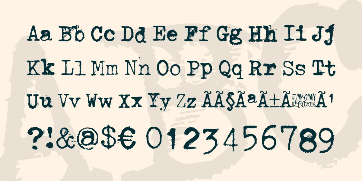 Through the night Font preview 3