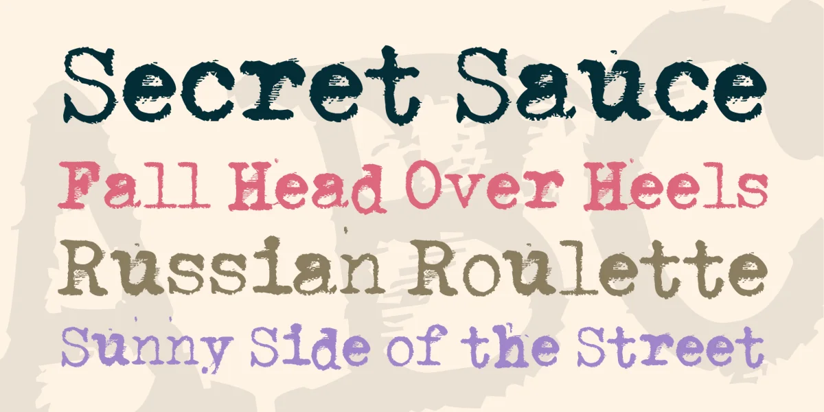 Through the night Font preview 5