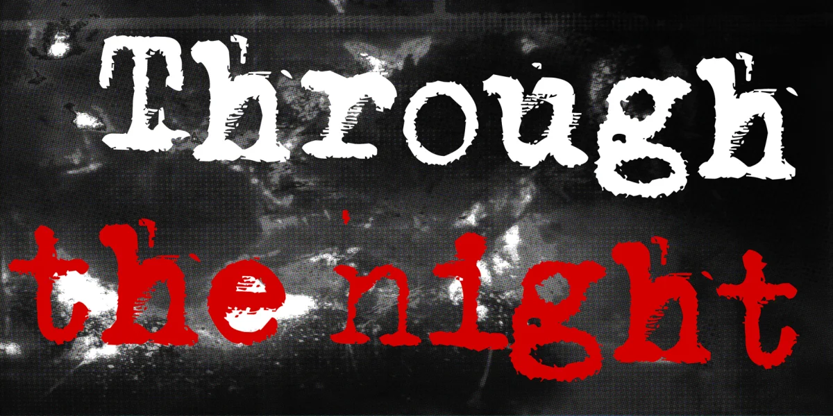 Through the night Font preview 7