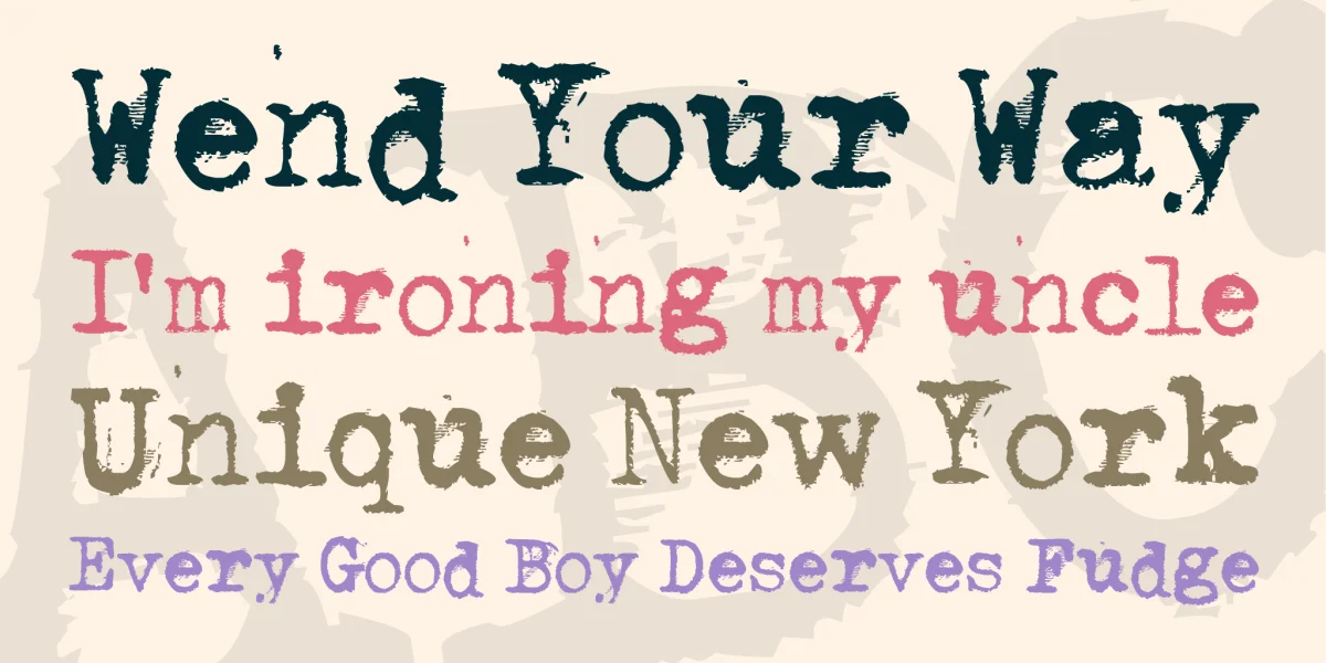 Through the night Font preview 9