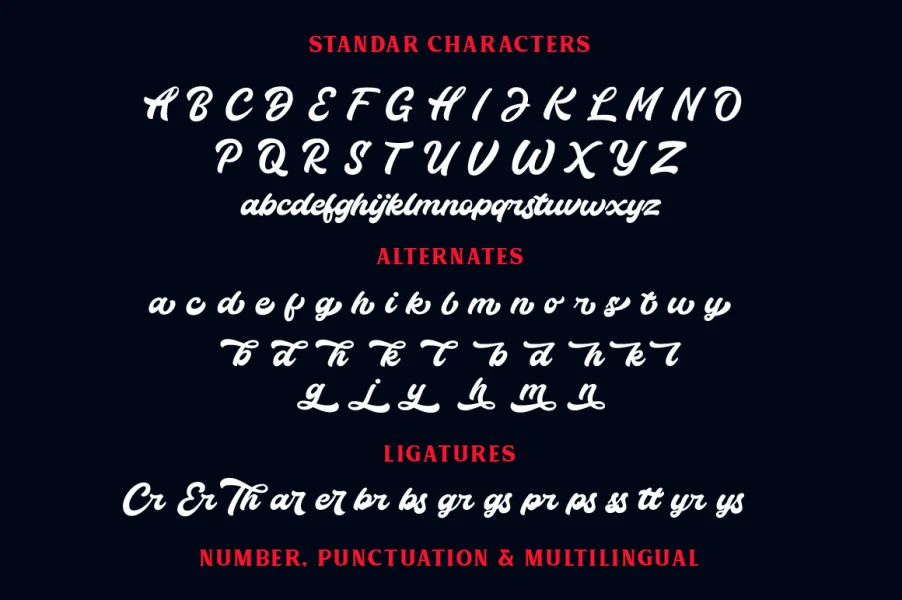 Thunder Demo Font preview 8