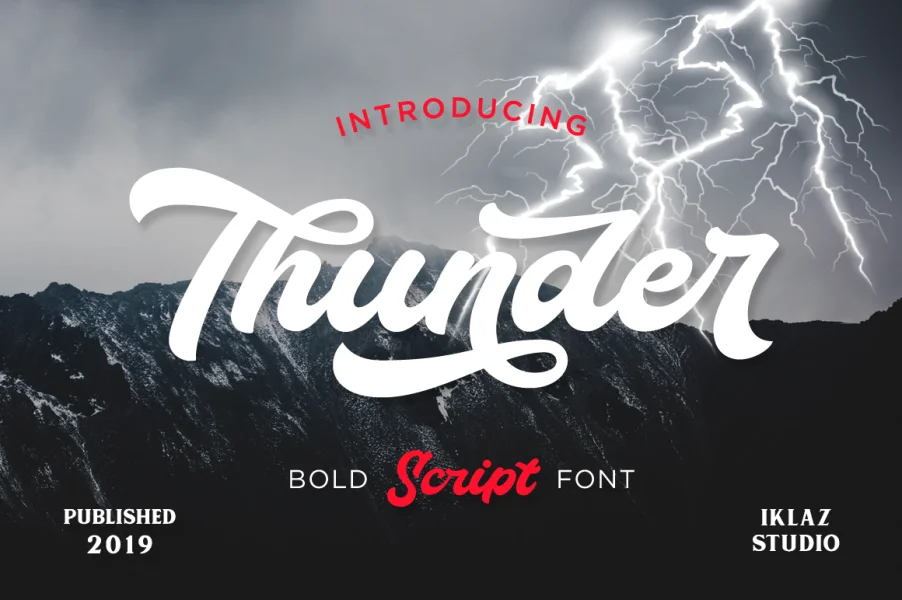 Thunder Demo Font preview 9