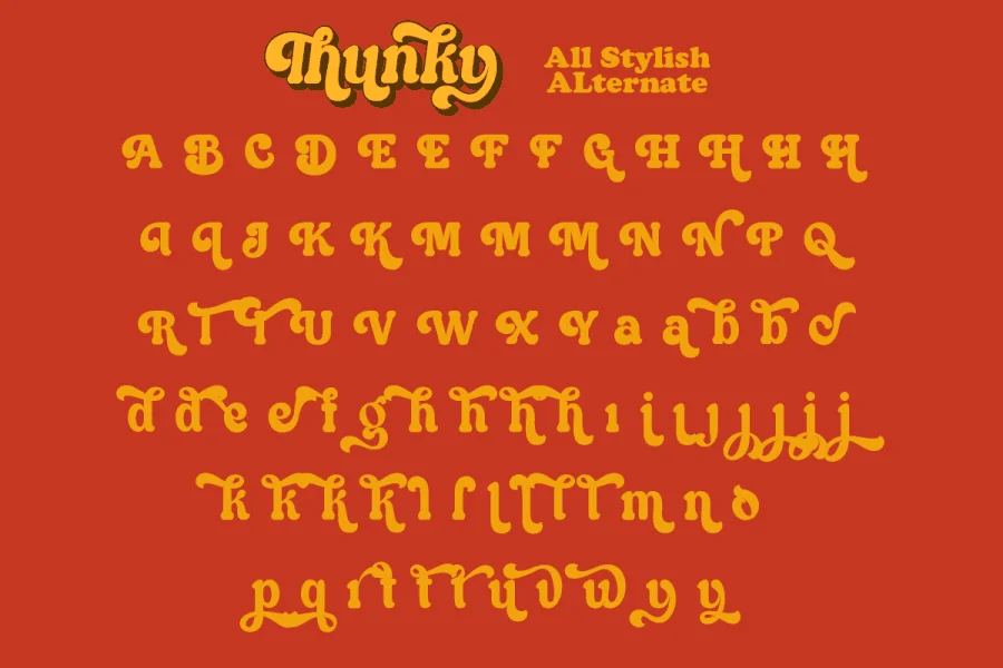 Thunky DEMO Font preview 4