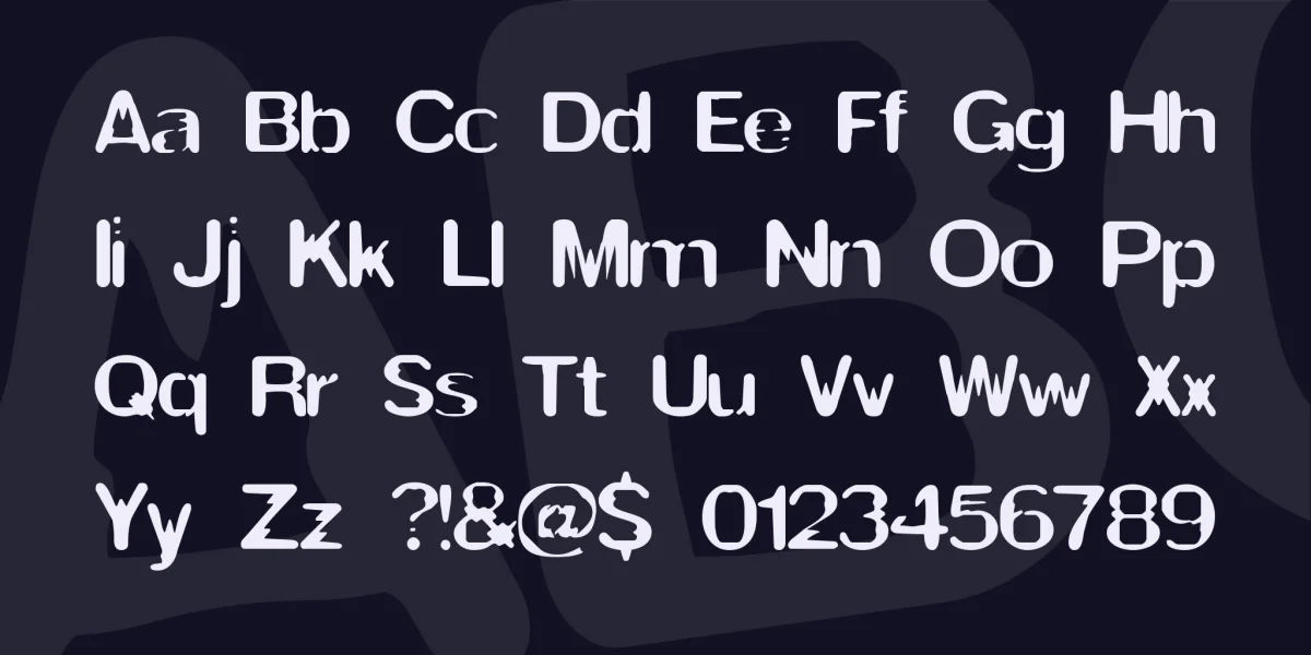 Thwart Font preview 2