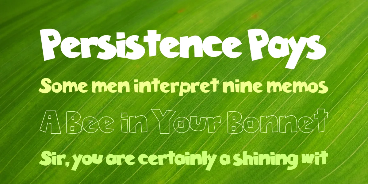 Tiki Tropic Font Family preview 2