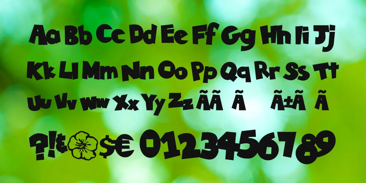 Tiki Tropic Font Family preview 3
