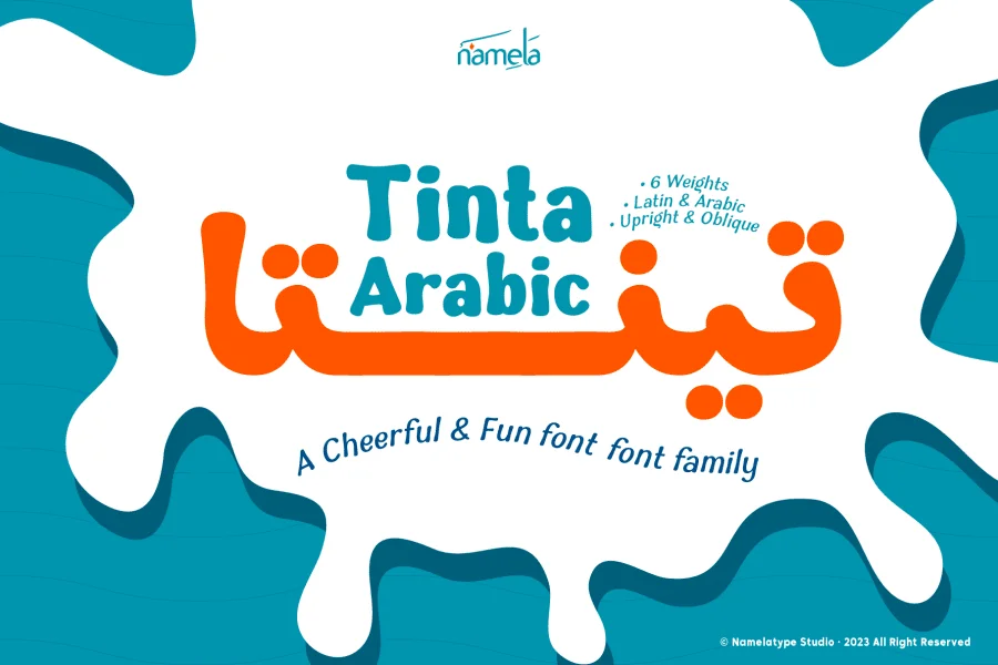 Tinta Arabic Font Family