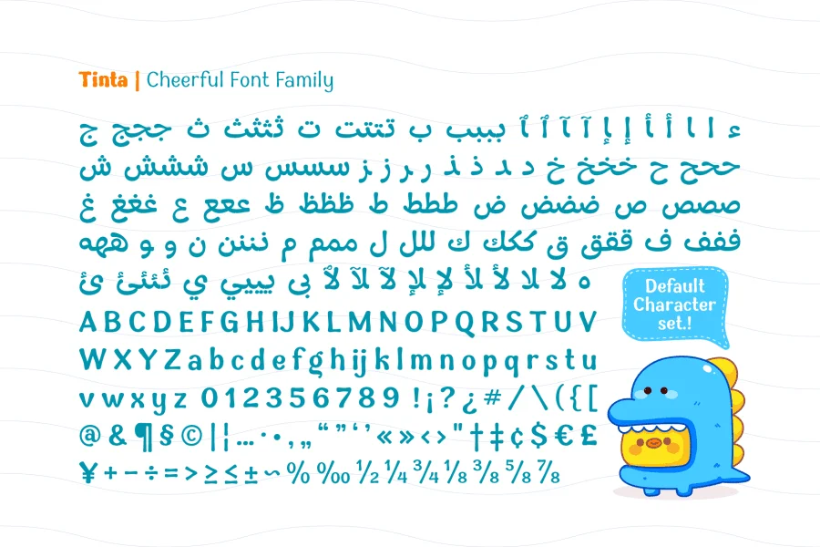 Tinta Arabic Font Family preview 2