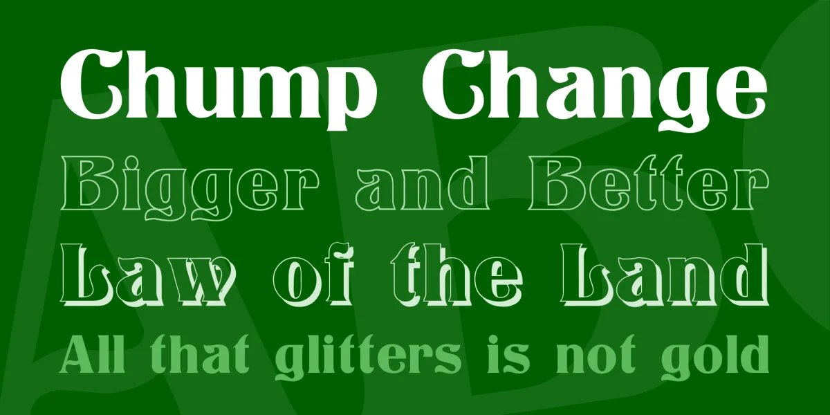 Titania Font Family preview 2