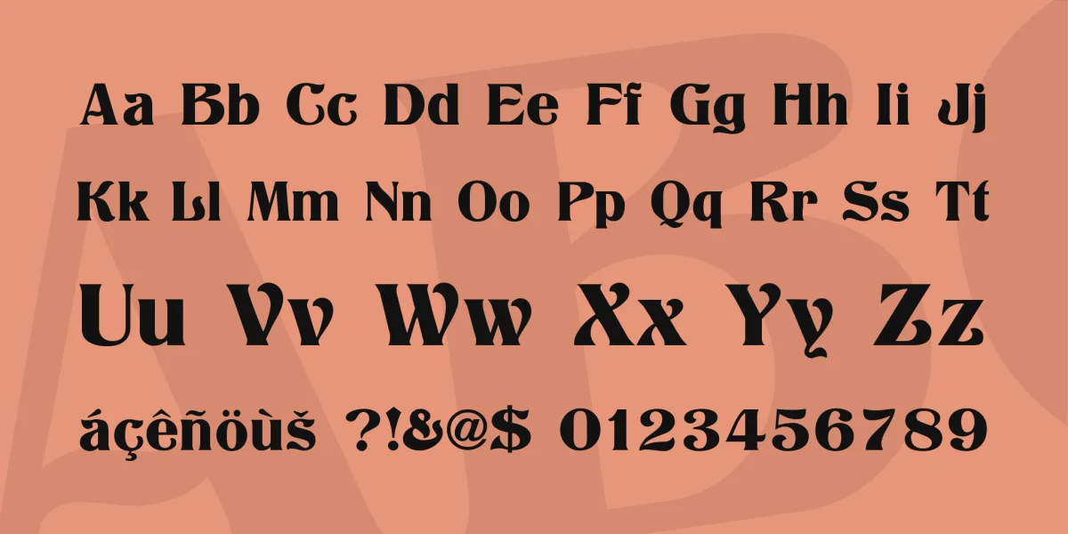 Titania Font Family preview 4