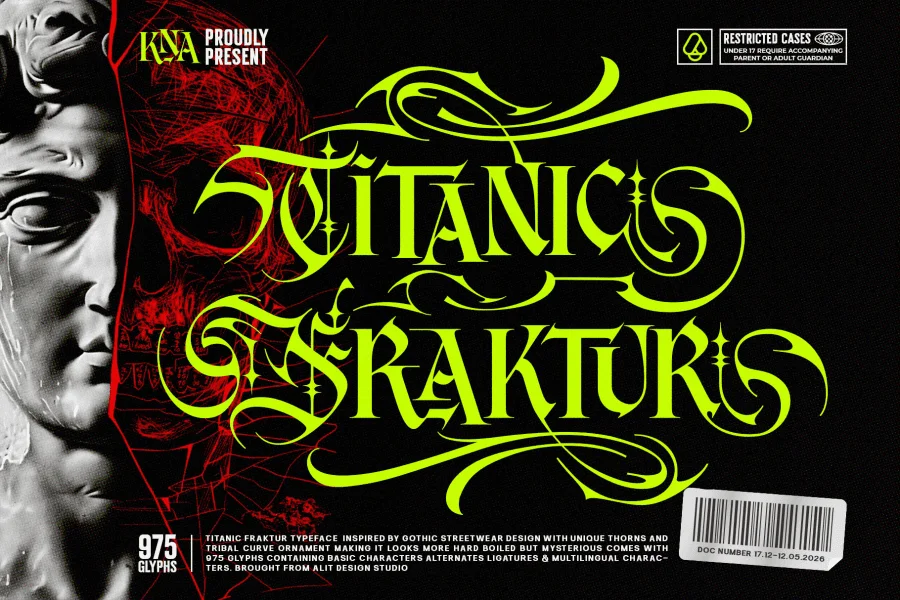 Titanic Fraktur Font