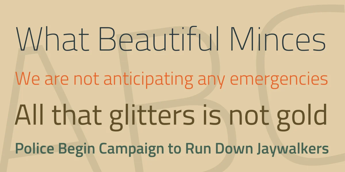 Titillium Web Font Family preview 2