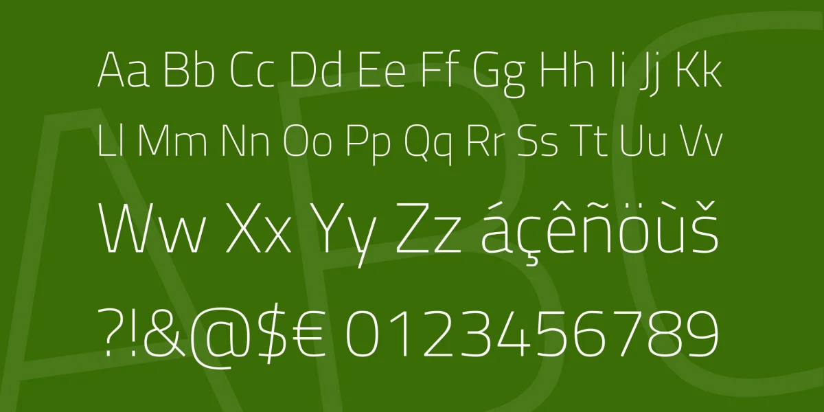 Titillium Web Font Family preview 4