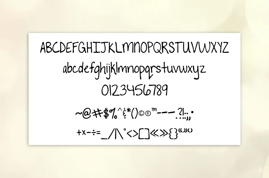 To The Point Font preview 2