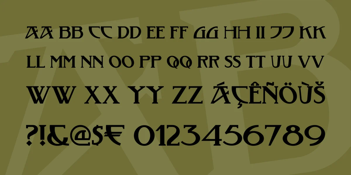 Tobacco Road NF Font preview 3