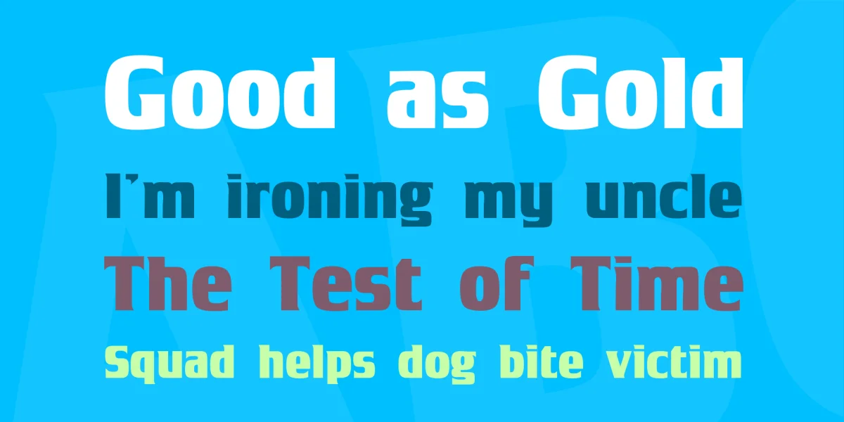 Tobago Poster Font Family preview 2