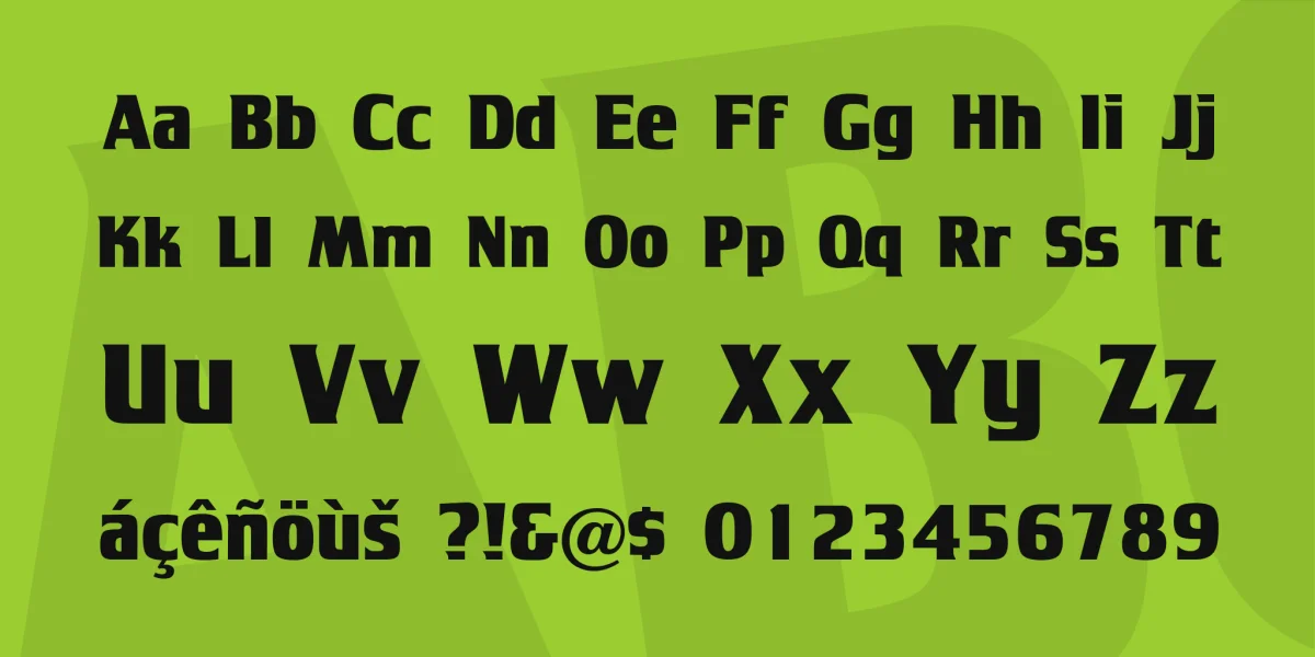 Tobago Poster Font Family preview 3