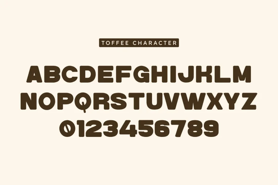 Toffee Font preview 2