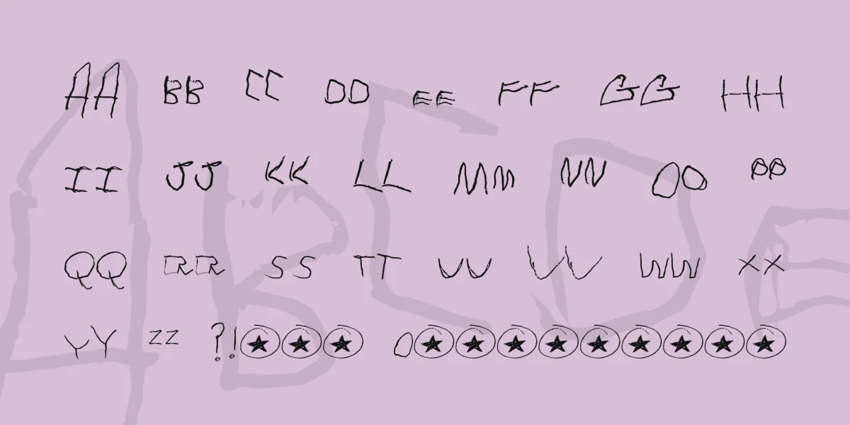 Tommy's First Alphabet Font preview 4