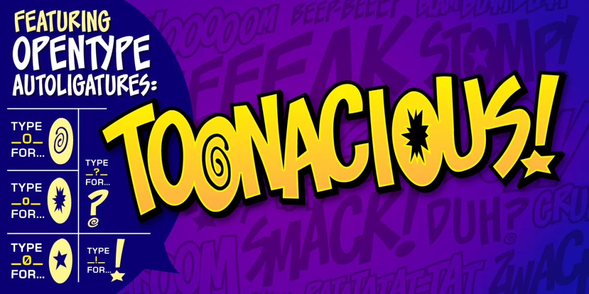 Toonacious BB Font Family
