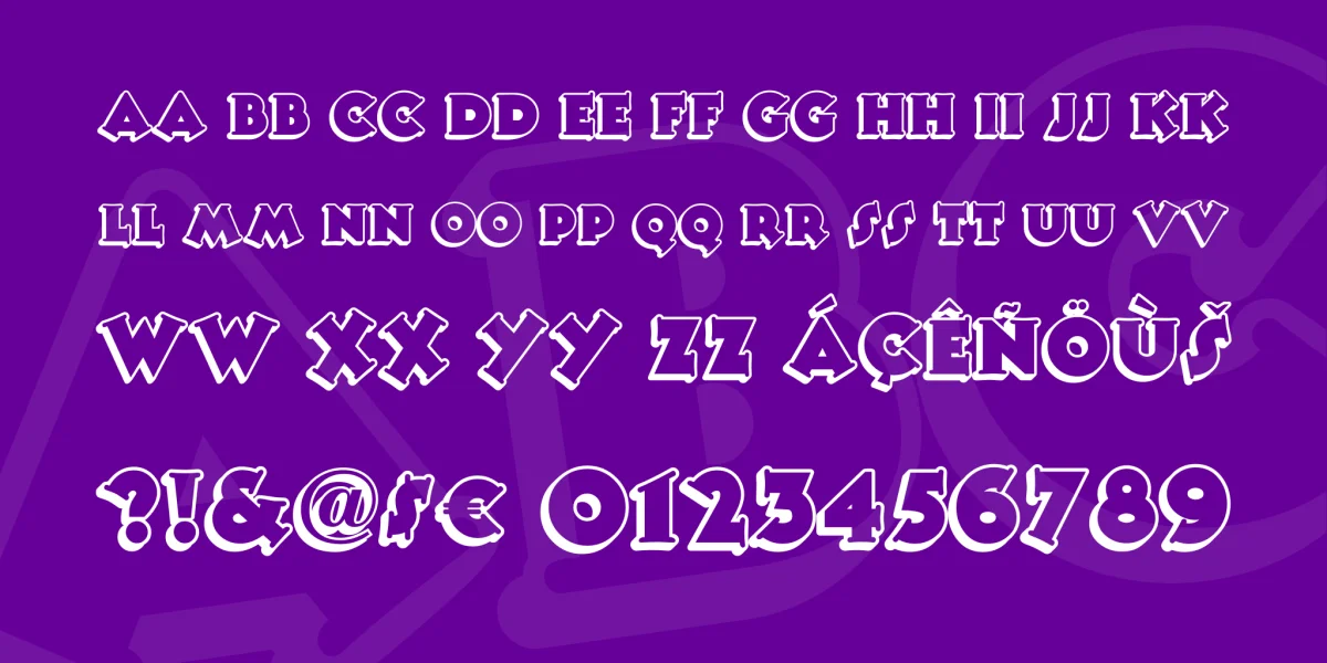 Tooney Noodle NF Font preview 2