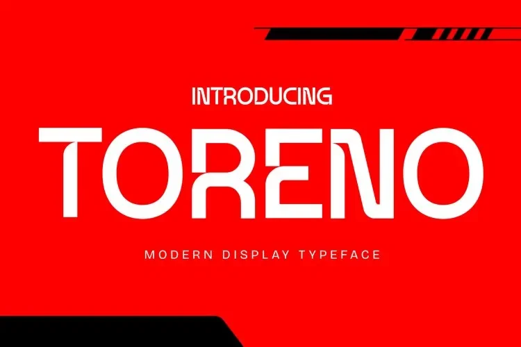 Toreno Font preview 2