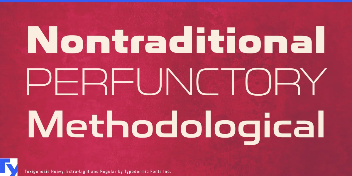 Toxigenesis Font preview 3
