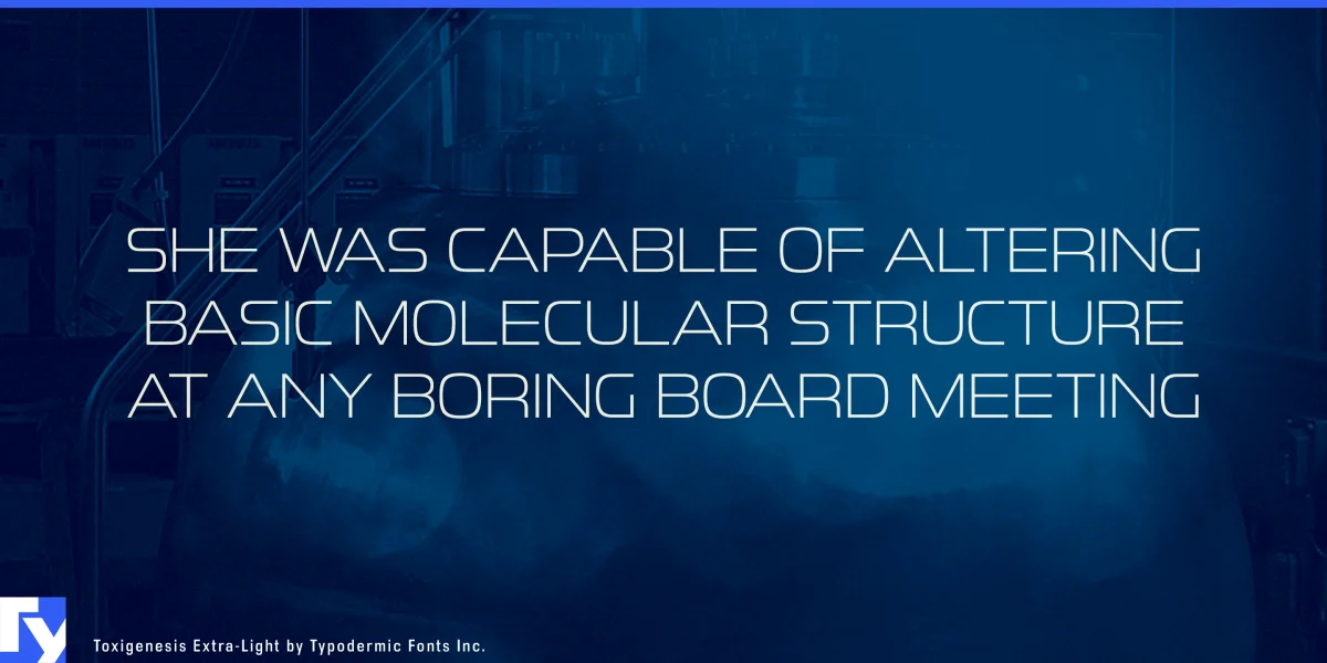 Toxigenesis Font preview 4