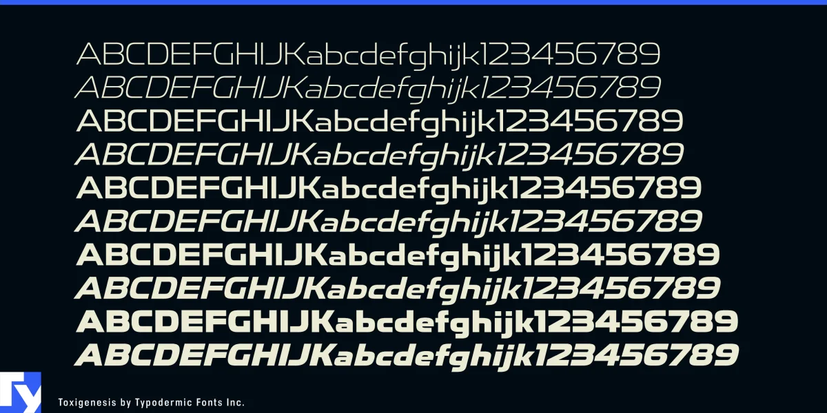 Toxigenesis Font preview 6