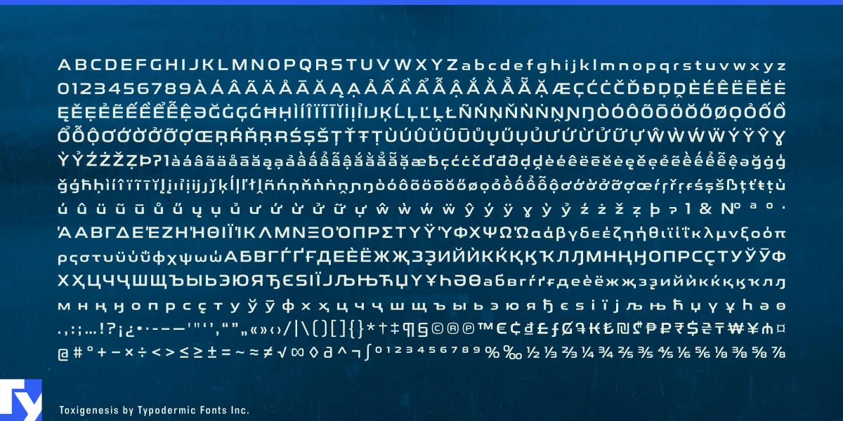 Toxigenesis Font preview 7