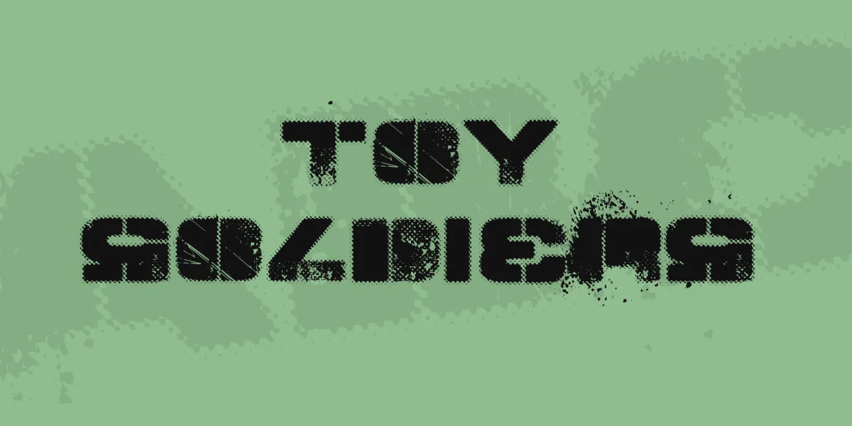 TOY SOLDIERS Font preview 2