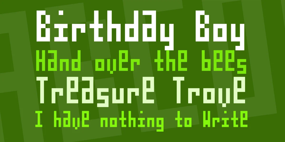 TPF Ploxx Font preview 2