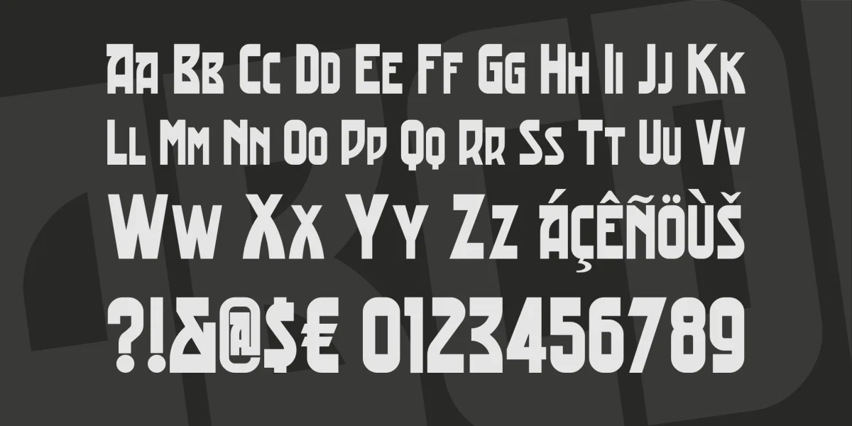 Trading Post NF Font preview 3