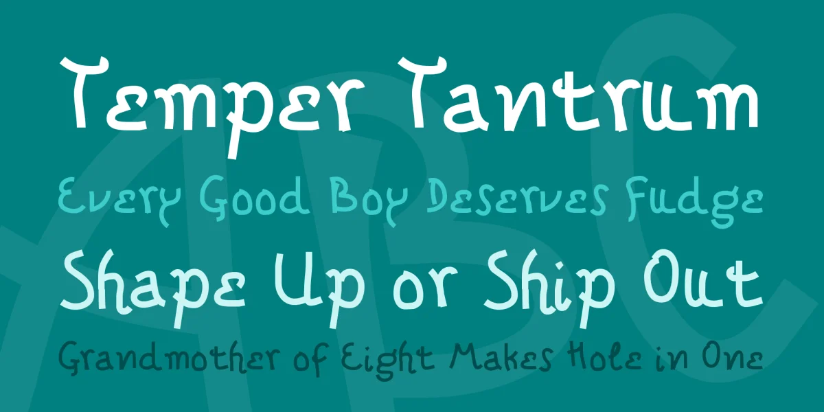 Tragic Bureau Font preview 2