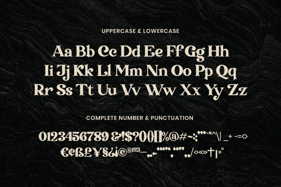 Transcity Font preview 2