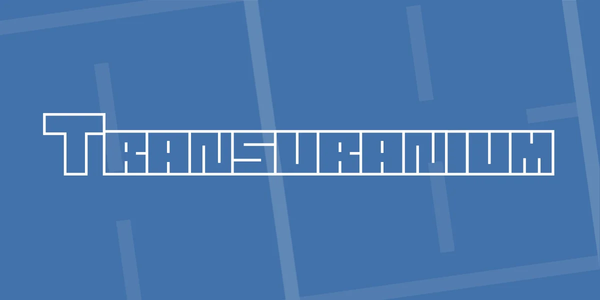 Transuranium Font