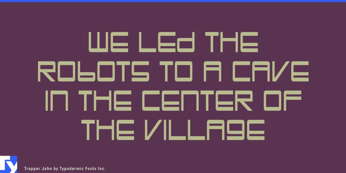 Trapper John Font preview 4