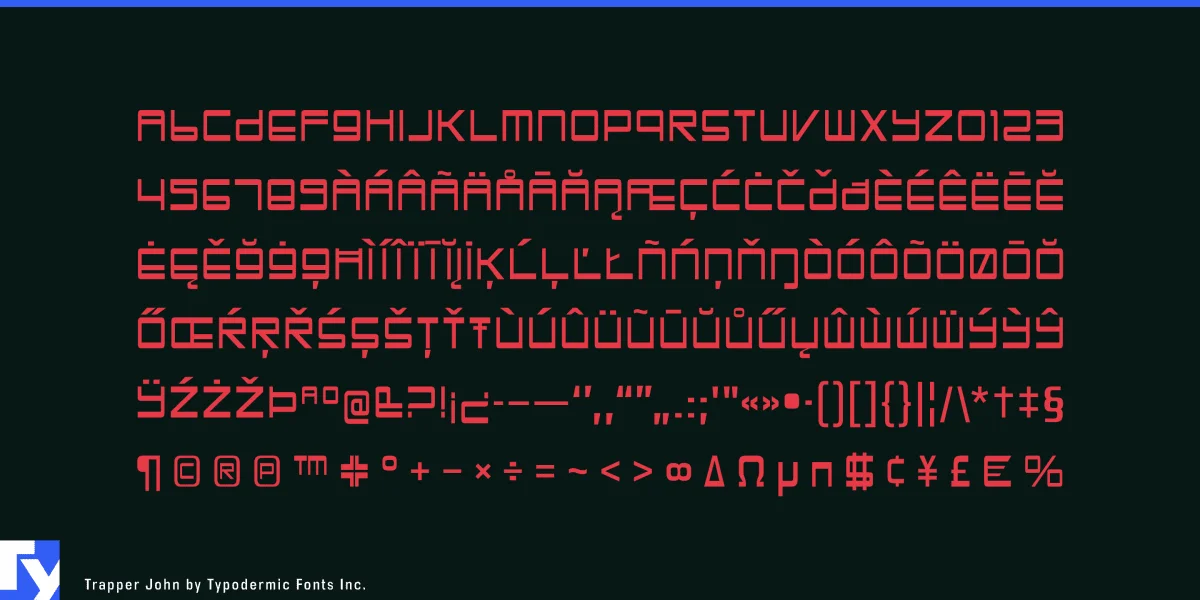 Trapper John Font preview 5
