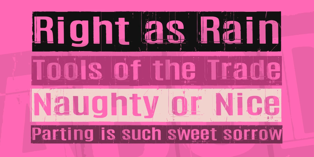 Trashbox Font preview 3