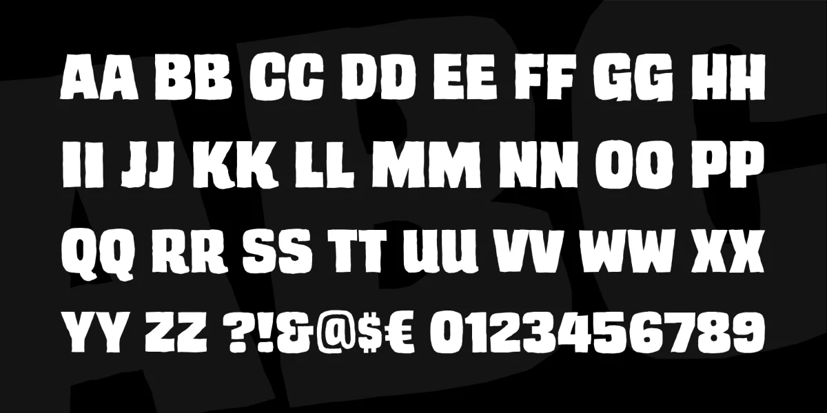 Trash Cinema BB Font Family preview 3