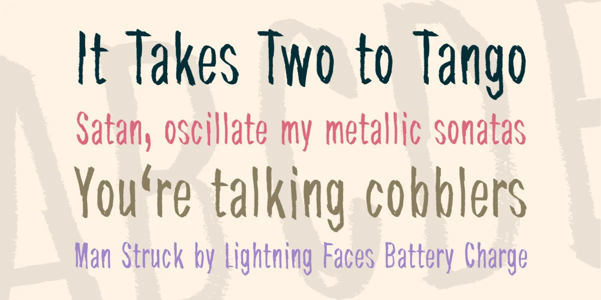 Tremolo Flaw Font preview 6