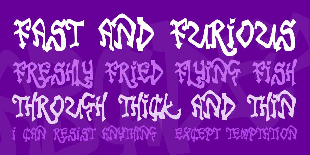 Tribal Funk Font preview 2