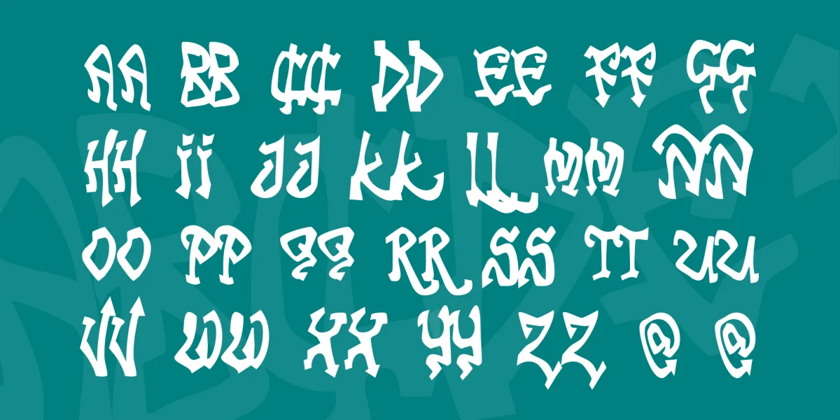 Tribal Funk Font preview 3