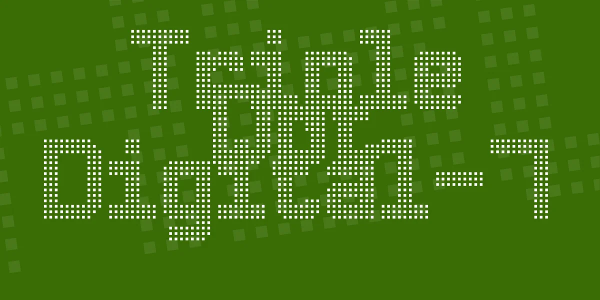 Triple Dot Digital-7 Font