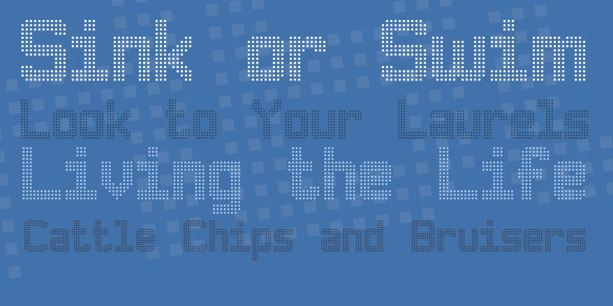 Triple Dot Digital-7 Font preview 2