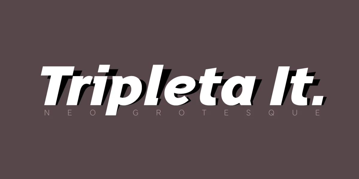 Tripleta Font Family preview 3