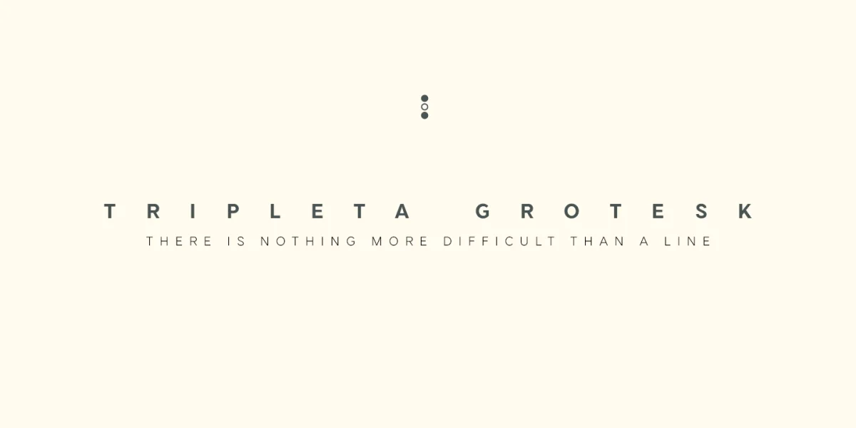 Tripleta Font Family preview 7