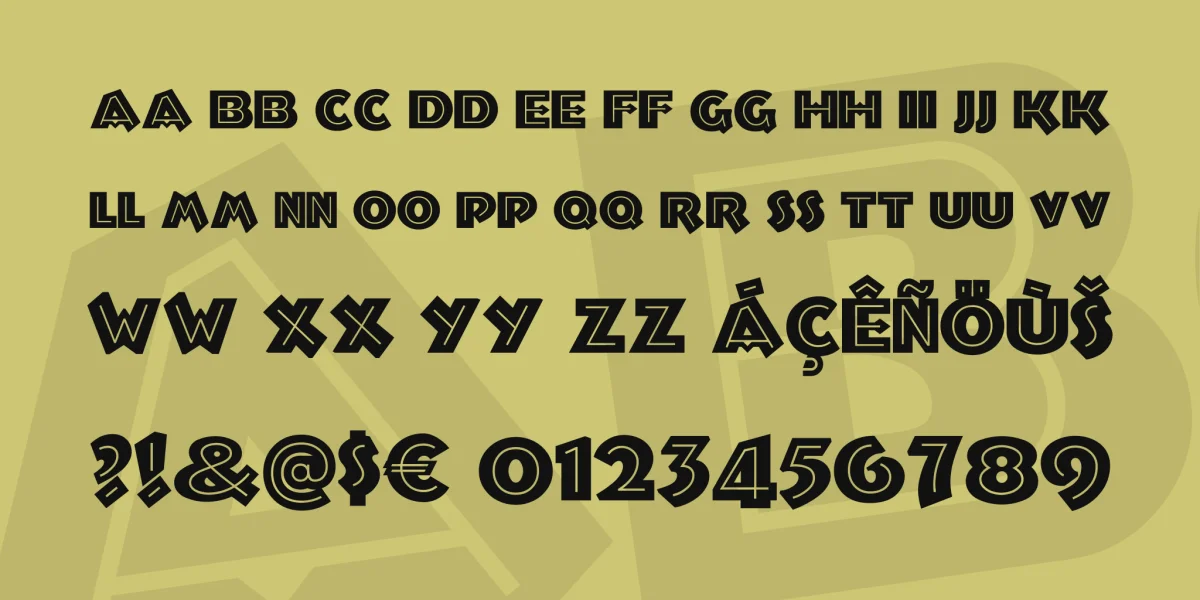 Troglodyte NF Font preview 2